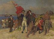 E.Phillips Fox Landing of Captain Cook at Botany Bay china oil painting artist